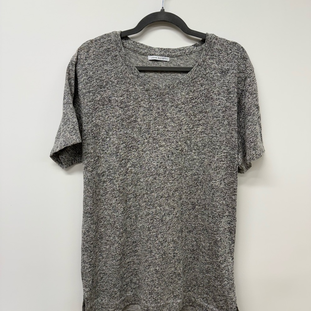 John Elliott Heathered Gray Men's Tee